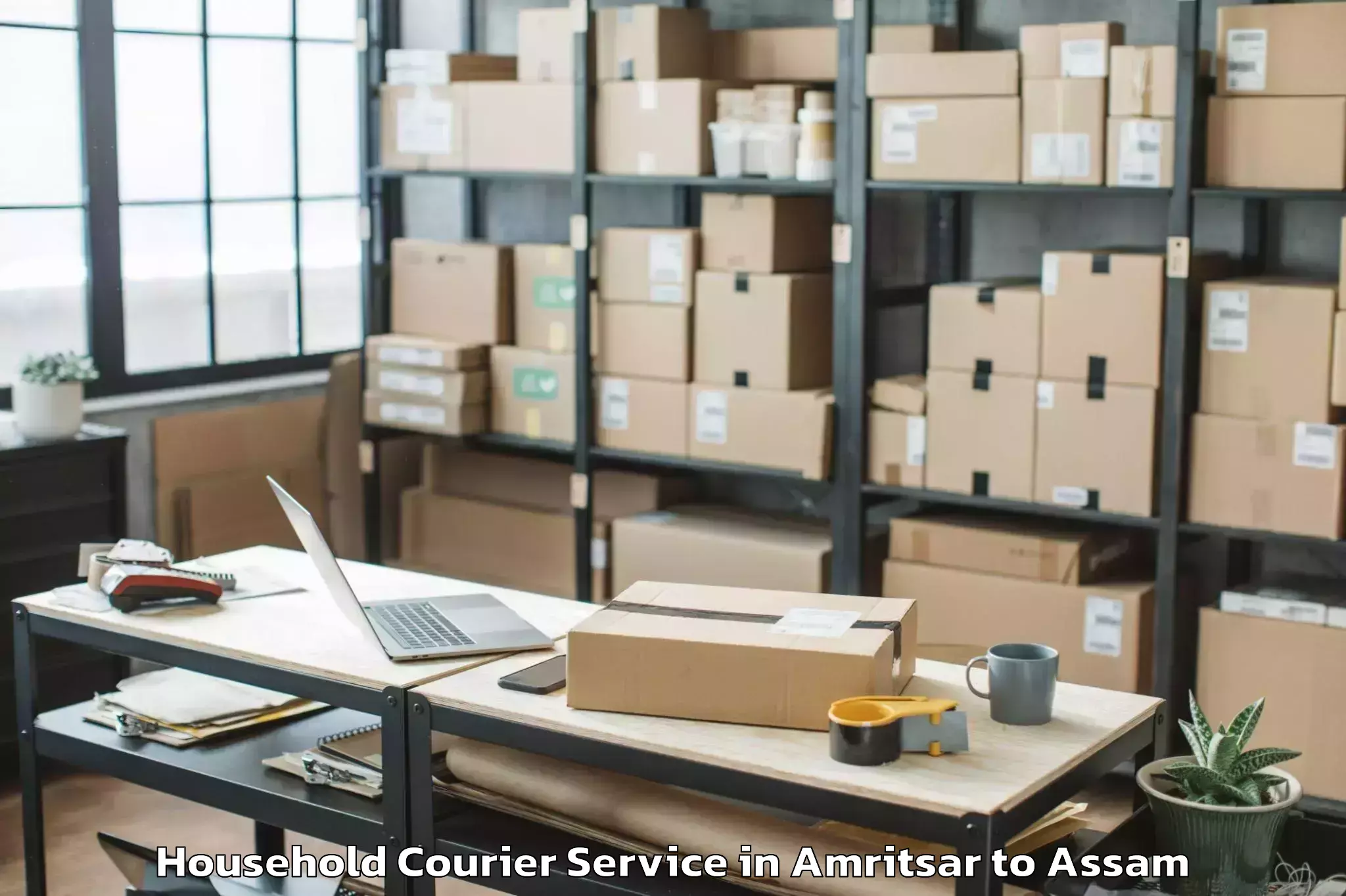 Reliable Amritsar to Balipara Household Courier